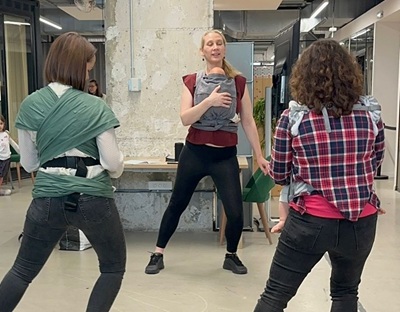 Atelier danse avec bébé danse portage à lille