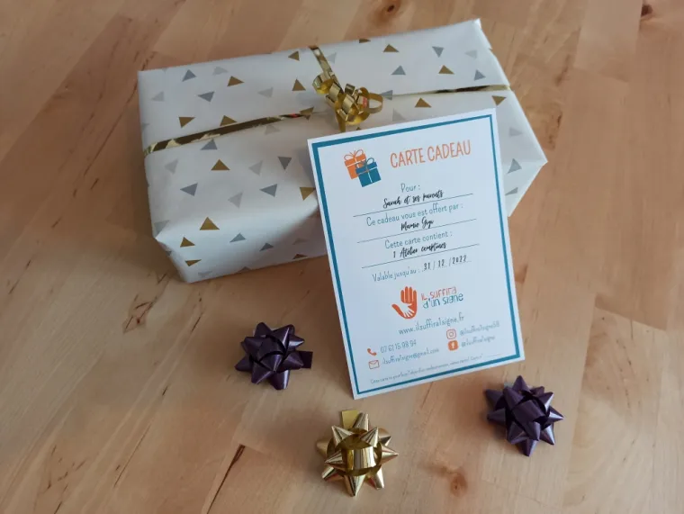 Carte Cadeau Bébé Signe Lille