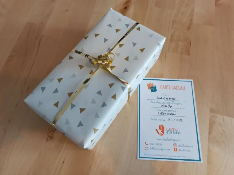 Carte Cadeau Bébé Signe Lille